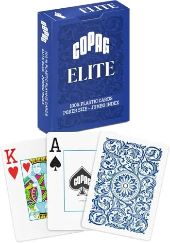 Copag Elite - Jumbo Face - Blue Single-Deck