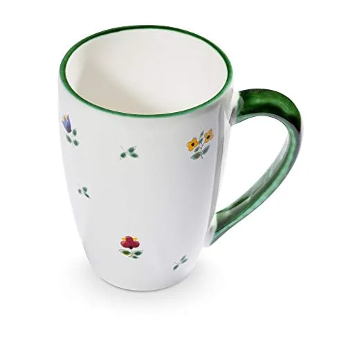 GMUNDNER KERAMIK Frühstücksbecher Supermax Füllmenge : 0.5 Liter Streublumen Geschirr, handgemacht in Österreich