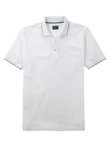 OLYMP Poloshirt Casual mit Kontrastkanten