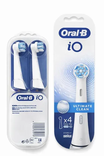 Oral-B iO Ultimate Clean Aufsteckbürste – 4 Stück für elektrische Zahnbürsten