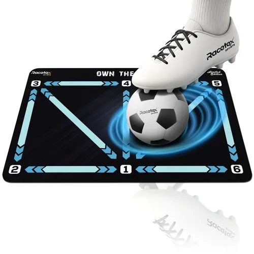 Racetex Fußballmatte Training Kinder 60x90 cm – Rutschfest & Langlebig für Indoor-Training - Verbessere deine Ballkontrolle mit der Racetex Fußballmatte! Rutschfeste Unterseite und geräuscharme Oberfläche ermöglichen ungestörtes Training. Ideal für alle Fußballer, die Technik und Präzision steigern wollen.