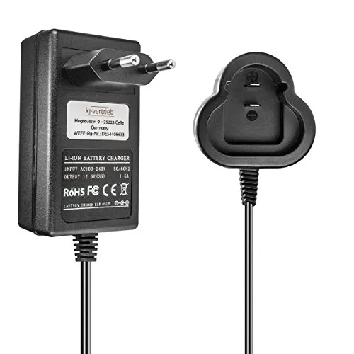 Ladegerät kompatibel mit Metabo Li-Ion Werkzeug-Akkus 6.2543, 6.25439-12.6V 1.5A