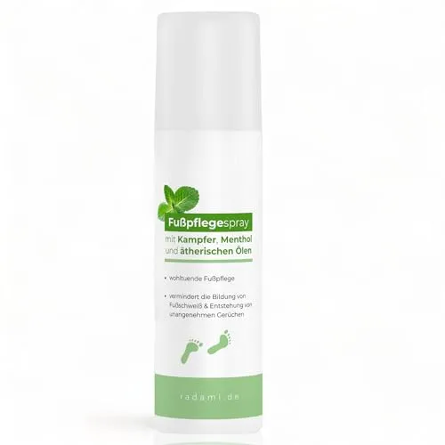 Fußspray Pumpspray Fußpflegespray Fußdeo bei Fußgeruch gegen Fußschweiß 150ml