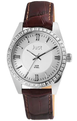 JUST WATCH Quarzuhr Elinda Just JU027 Analog Damenuhr mit Echtlederband
