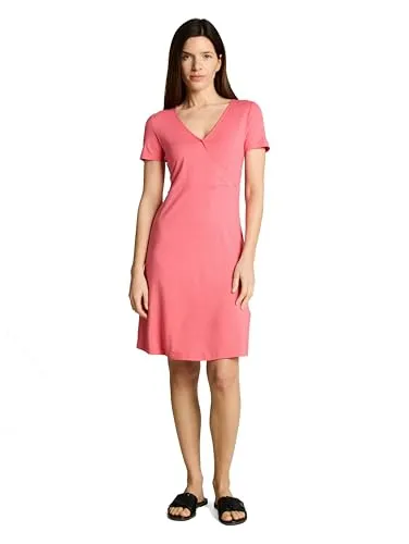 TOM TAILOR V-Ausschnitt Sommerkleid in Orange (Größe M) von Tom Tailor