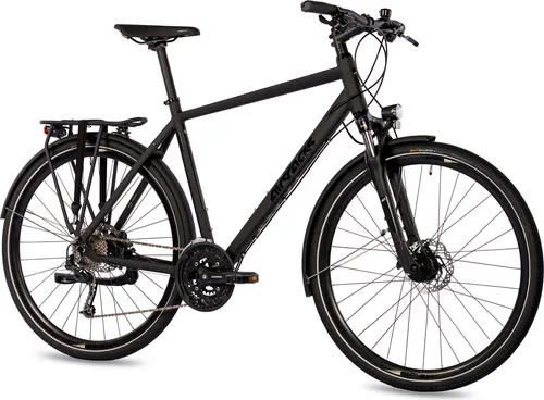 Airtracks Herren Trekking Fahrrad TR.2855 - 28 Zoll Deore 27 Gang - Trekking Fahrrad 28 Zoll mit robuster Shimano Deore 27-Gang-Schaltung und hydraulischen Scheibenbremsen für höchste Sicherheit und Komfort auf jeder Fahrt.