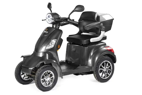 Veleco Elektromobil Faster mit herausnehmbarem Akku - Elektromobil für Senioren, bürstenloser 1000W Motor, bis zu 12 km/h, hohe Stabilität durch 4 Räder, emissionsfrei und komfortabel, ideal für mehr Mobilität im Alltag.