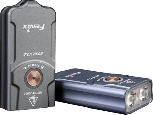 Fenix E03R V2.0 Taschenlampe grau, 500 Lumen, aufladbar von Fenix