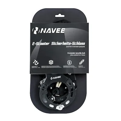 NAVEE Handcuff Lock E-Scooter Sicherheitsschloss (Black) von Navee