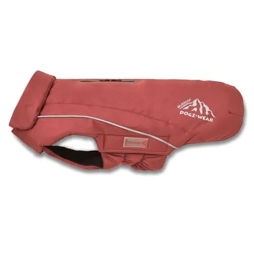 Wolters Skijacke Dogz Wear für Hunde, 28 cm, rost rot - Ideale Skijacke für Hunde, wasserdicht mit 10.000 mm Wassersäule, kuscheliges Fleece-Innenfutter, atmungsaktiv und windabweisend, waschbar bei 30 Grad.