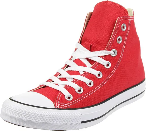 Converse Chuck Taylor All Star Hi Sneaker rot 41,5 EU - Sportlicher Sneaker in leuchtendem Tomato-Rot, knöchelhoch mit verstellbarer Schnürung, ideal für trendbewusste Looks und maximalen Komfort.