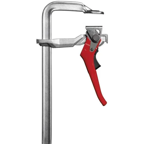 Bessey Ganzstahl-Hebelzwinge 160 x 80 mm - GH16 - Robuste Hebelzwinge aus Ganzstahl, ideal für präzises Spannen in Werkstätten und bei DIY-Projekten.