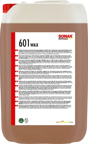 SONAX BrillantWachs mit Wachsduft 25 L - Konservierungswachs für den perfekten Glanz, ideal für Autoliebhaber, in praktischem 25-Liter-Kanister.