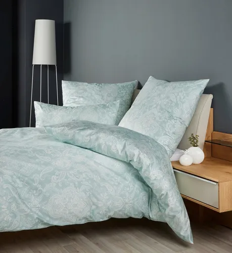 Janine Design Bettwäsche-Garnitur Mako-Satin 45108 MILANO in grün von Janine