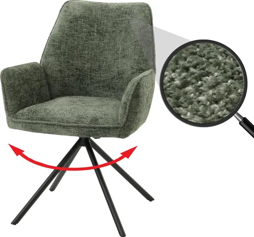 MCW Esszimmerstuhl MCW-G67-C in grün von Mendler