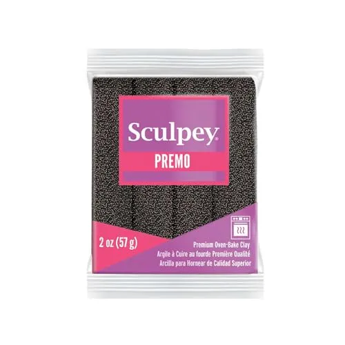 Premo Sculpey Accents Polymer Clay 2oz-Twinkle Twinkle in schwarz von Sculpey
