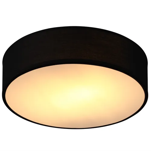 Moderne Deckenlampe Schwarz Stoff Ø38cm in schwarz von Deuba