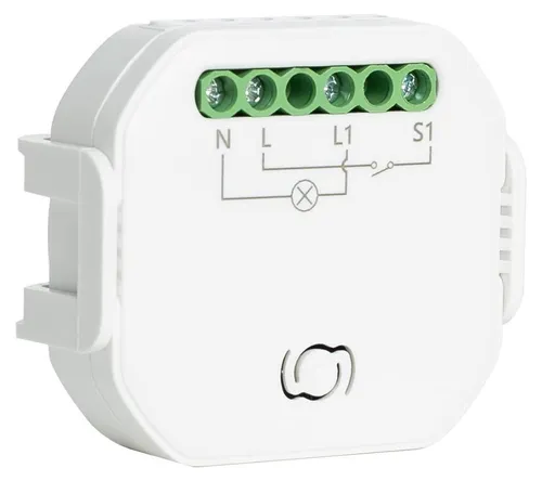 Schalter Mini Wifi Kompatibel mit konventionellen Schaltern Weiß