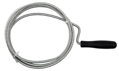 HERO Rohrreinigungsspirale Abflussreiniger 1,7m x 5mm Spirale Abfluss Rohrreinigung Rohrreinigungswelle Abfluss Rohrreiniger Spirale Abflussspirale Rohrreinigungsbürste für Abfluss Verstopfungen WC