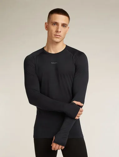 Icebreaker Merinomix 125 ZoneKnitTM Thermo-Langarmshirt Herren schwarz XXL - Leichtes Thermo-Langarmshirt mit ZoneKnitTM-Technologie für optimale Temperaturregulierung und Cool-LiteTM-Gewebe für schnell trocknenden Tragekomfort. Ideal für aktive Einsätze und vielseitig einsetzbar.