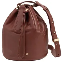DuDu Filicudi Beuteltasche aus Leder 19 cm - Braun - Elegante Handtasche aus hochwertigem Leder, perfekt für jeden Anlass und stilvoller Begleiter im Alltag.