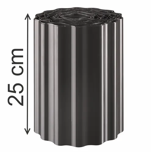 Rasenkante 9mx25cm 0,99€/m Beeteinfassung Beetumrandungen Schwarz  Palisade