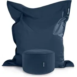 Green Bean Xxl-Sitzsack, Dunkelblau, Textil, Füllung: Styroporkugeln, Rechteckig, 140x25x180 cm, Hergestellt in Deutschland, Gartenmöbel, Gartenstühle, Outdoor-Sitzsäcke