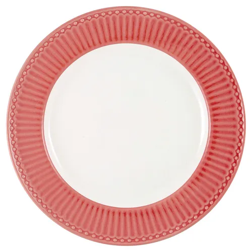 Greengate Teller ALICE Coral 26,5 cm Essteller Everyday Geschirr Koralle
