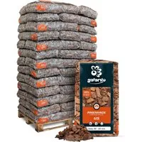 Galamio Pinienrinde Deko 60l - Pinienrinde für Garten, dekorativ und schützend, verbessert Bodenqualität und unterdrückt Unkrautwachstum.