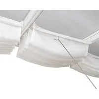 Palram – Canopia Beschattungsset für 8,15 m Terrassenüberdachungen - Sonnenschutz in Weiß aus robustem Polyester, ideal für effektive Beschattung Ihrer Terrasse.