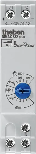 Theben DIMAX 532 plus Universaldimmer - Steckdosen- & Schalterteile, mit automatischer Lasterkennung für müheloses Dimmen aller Leuchtmittel.