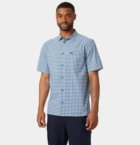 Helly Hansen Kurzarmhemd Fjord QD 2.0 navyblau - Outdoorbekleidung für Herren, aus schnelltrocknendem und dehnbarem Material, ideal fürs Segeln und entspannte Tage im Yachtclub.