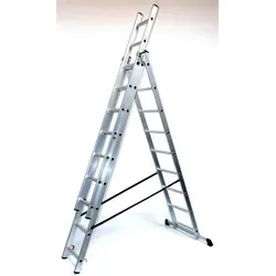 Szagato Schiebeleiter 3x12 Stufen – 7,4m Aluminiumleiter