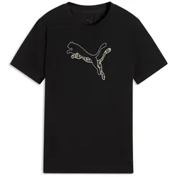 PUMA T-Shirt TAD ESS LOGO GRAPHIC TEE G für Jugendliche, Kurzarm, sportlich schwarz 176 EU