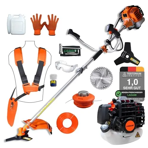 Benzin Motorsense 52cc 2-Takt Rasentrimmer – Leistungsstarker 2-in-1 Freischneider mit 3 PS Motor