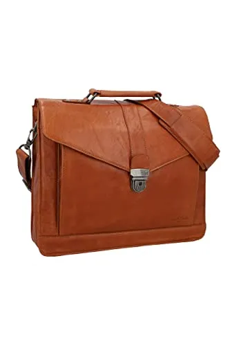 Gusti Gepäckträgertasche Leder - Eddy M. Umhängetasche - Fahrradtasche aus hochwertigem Leder, schnell am Fahrrad zu befestigen und ideal für den sicheren Transport von Notebook und Dokumenten.