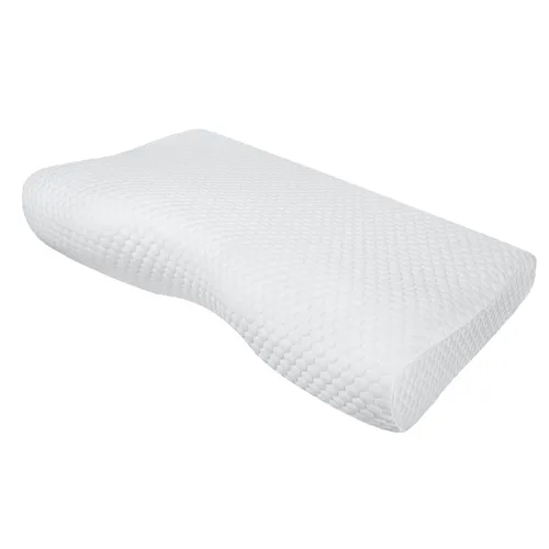 INPHYSIO Zervikalkissen DE LUXE mit zwei Bezügen - Ergonomisches Nackenkissen für gesunden Schlaf, ideal für Seitenschläfer und Rückenschläfer. Mit zwei Bezügen aus Baumwollsamt und Bambus für ultimativen Komfort und Kühlung.