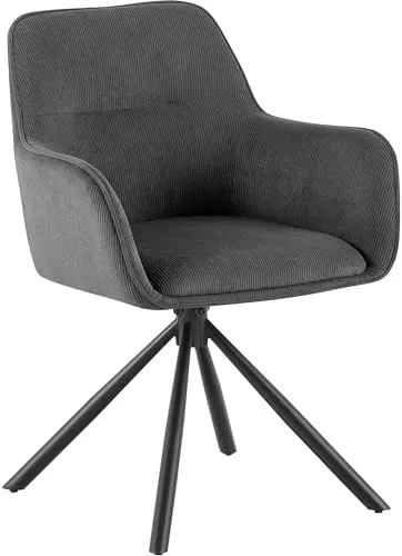 CLP Esszimmerstuhl Tipton Cord, drehbar und schwenkbar