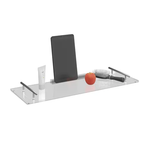 Extralange Badewannenablage von Relaxdays - Badewannenablage, 68 cm breit und modern im Design, ideal für entspannende Momente in der Badewanne.