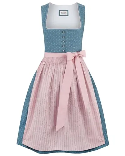 Stockerpoint Damen Dirndl Madeline Kleid, Hellblau, 34 EU in blau von Stockerpoint