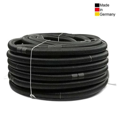 18m Schwimmbad Schlauch, schwarz Ø 38mm - Langlebiger Pool Schlauch - Schwimmbecken-Ersatzteile: Hochwertiger 18m Schlauch mit Ø 38mm, ideal für effiziente Wasserzirkulation und einfache Installation im Pool.