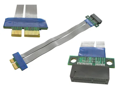 Riser PCI Express 1x - Flexibel - Ladebuchse Pcie - 190 MM