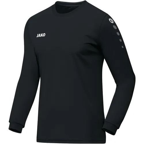 JAKO Sport-Langarmshirt Trikot Team (100% Polyester) schwarz Herren, Größe: XXL