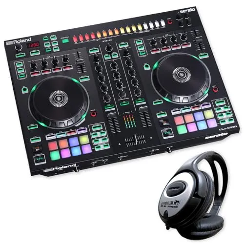 Roland DJ-505 2-Kanal DJ Controller mit Kopfhörer