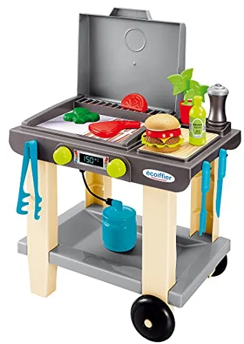 Ecoiffier Grill für Kinder – 23-teiliges Spielzeug-Grillset