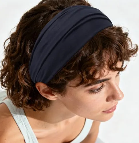 axy HB4 Haarband Yoga Headband Hairband (Dunkelblau)
