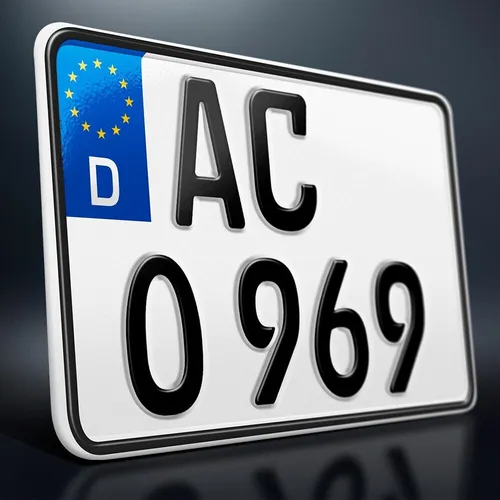 Kennzeichen | 220 x 130 mm | Motorrad | Roller | Leichtkraftrad | verkleinert 1