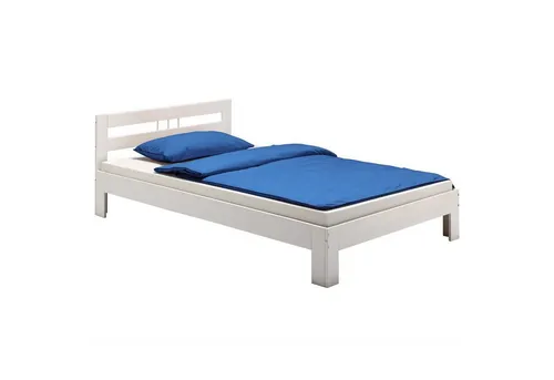 IDIMEX Massivholzbett THEO - Vielseitiges Einzel- und Doppelbett - Massivholzbett aus Kiefer in verschiedenen Farben, ideal für Kinder- und Jugendzimmer. Robuste Ausführung mit abgerundeten Kanten sorgt für Sicherheit und Komfort beim Schlafen.