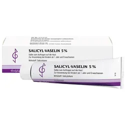 SALICYL-VASELIN 5% Hornhautmittel - Arzneimittel zur effektiven Behandlung von Hyperkeratosen, Hühneraugen und Schwielen. Enthält 5% Salicylsäure für schnelle Linderung und gepflegte Haut.