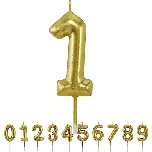 Geburtstagskerzen 1 zahlen geburtstagskerzen Tortendeko, 3D Diamant Form Kuchen Kerzen Zahl 0 1 2 3 4 5 6 7 8 9 Glitzer Kuchen Topper Dekoration